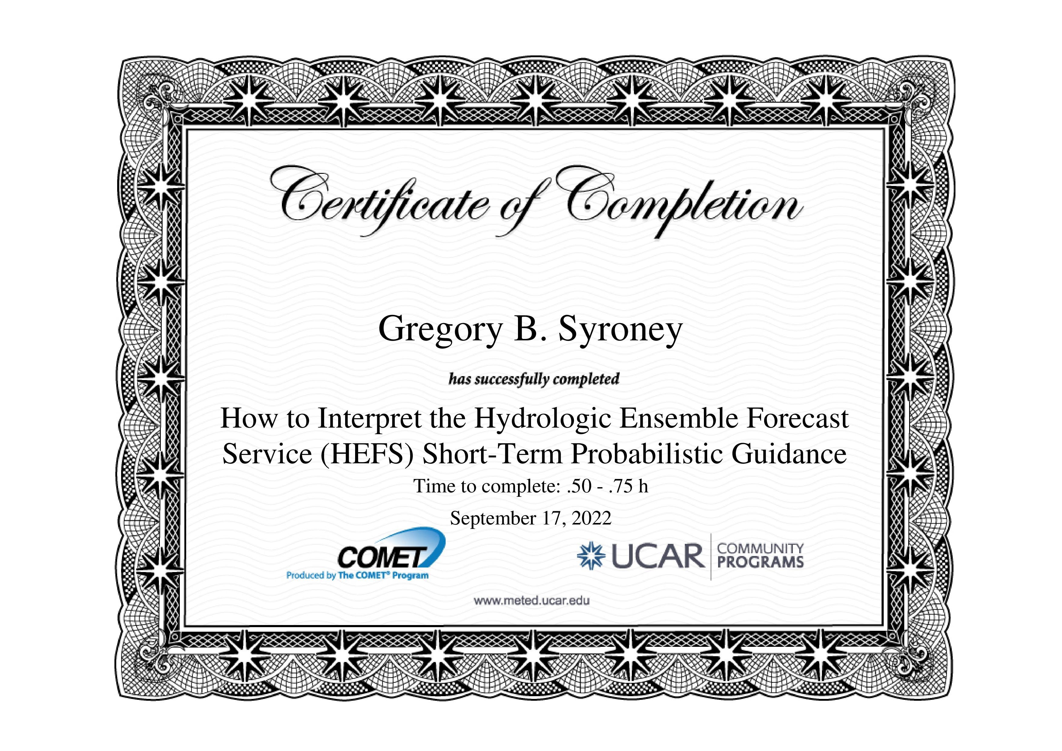 How to Interpret the Hydrologic Ensemble Forecast Service (HEFS) Short-Term Guidance