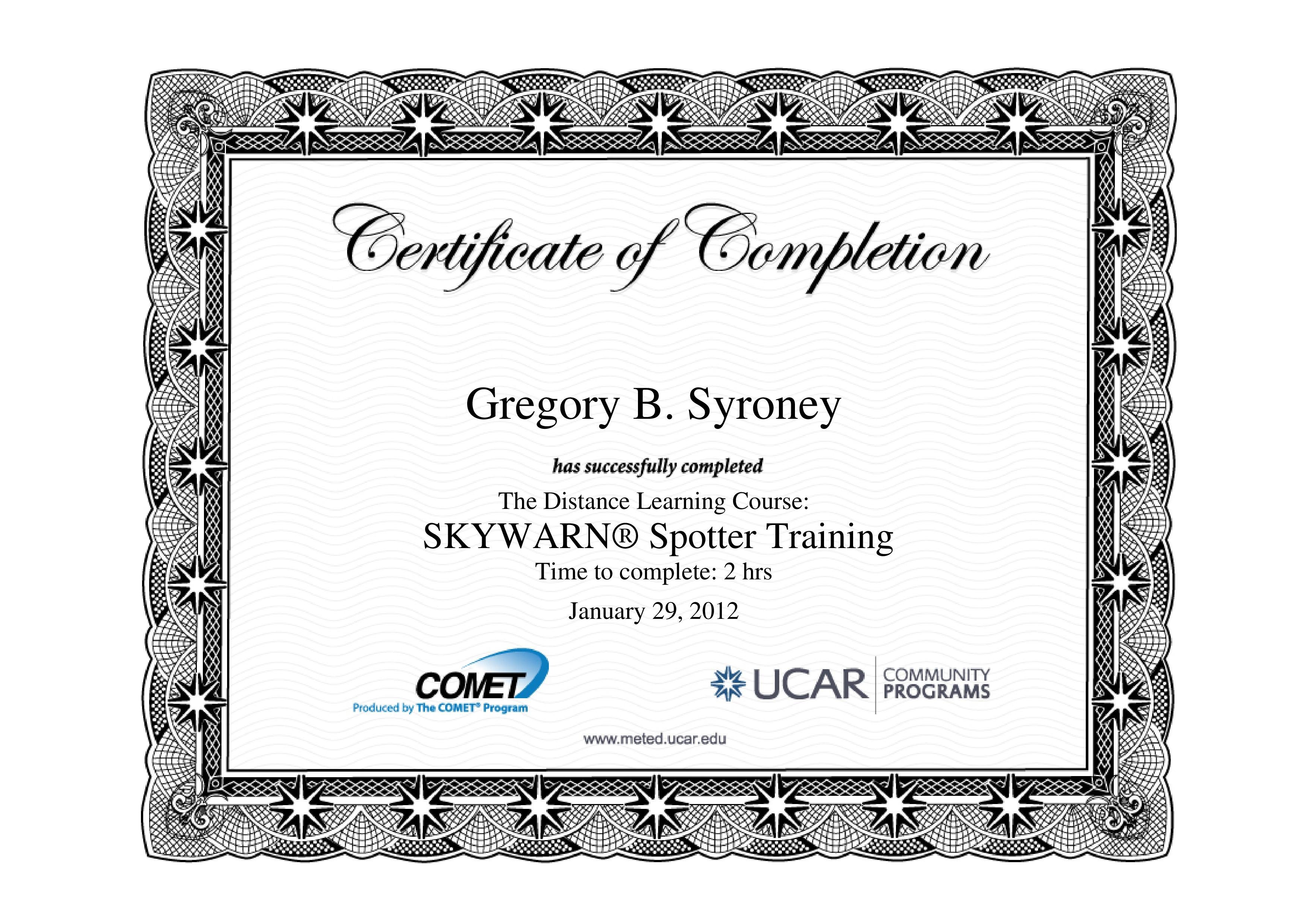 SKYWARN Spotter Training