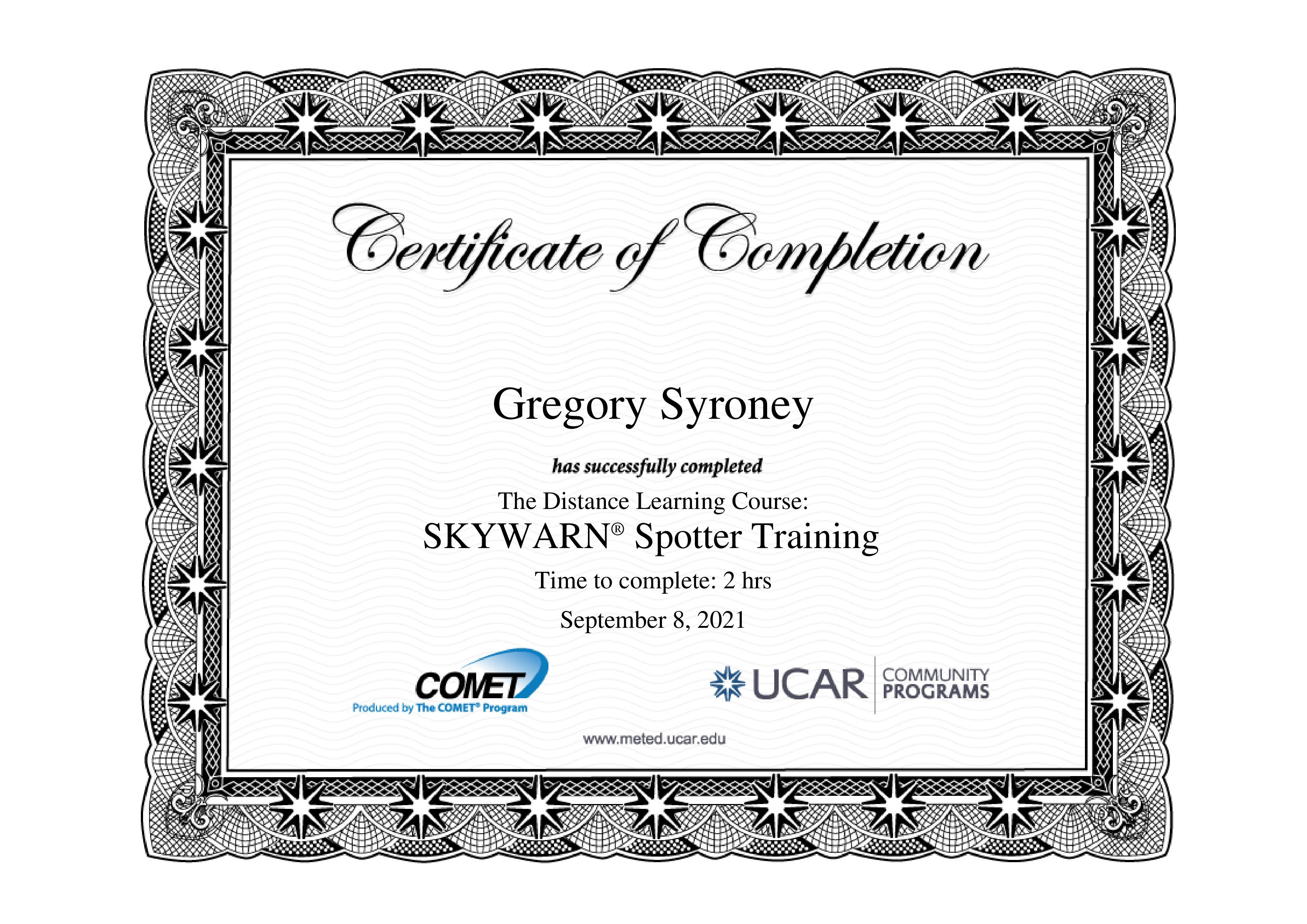 SKYWARN Spotter Training