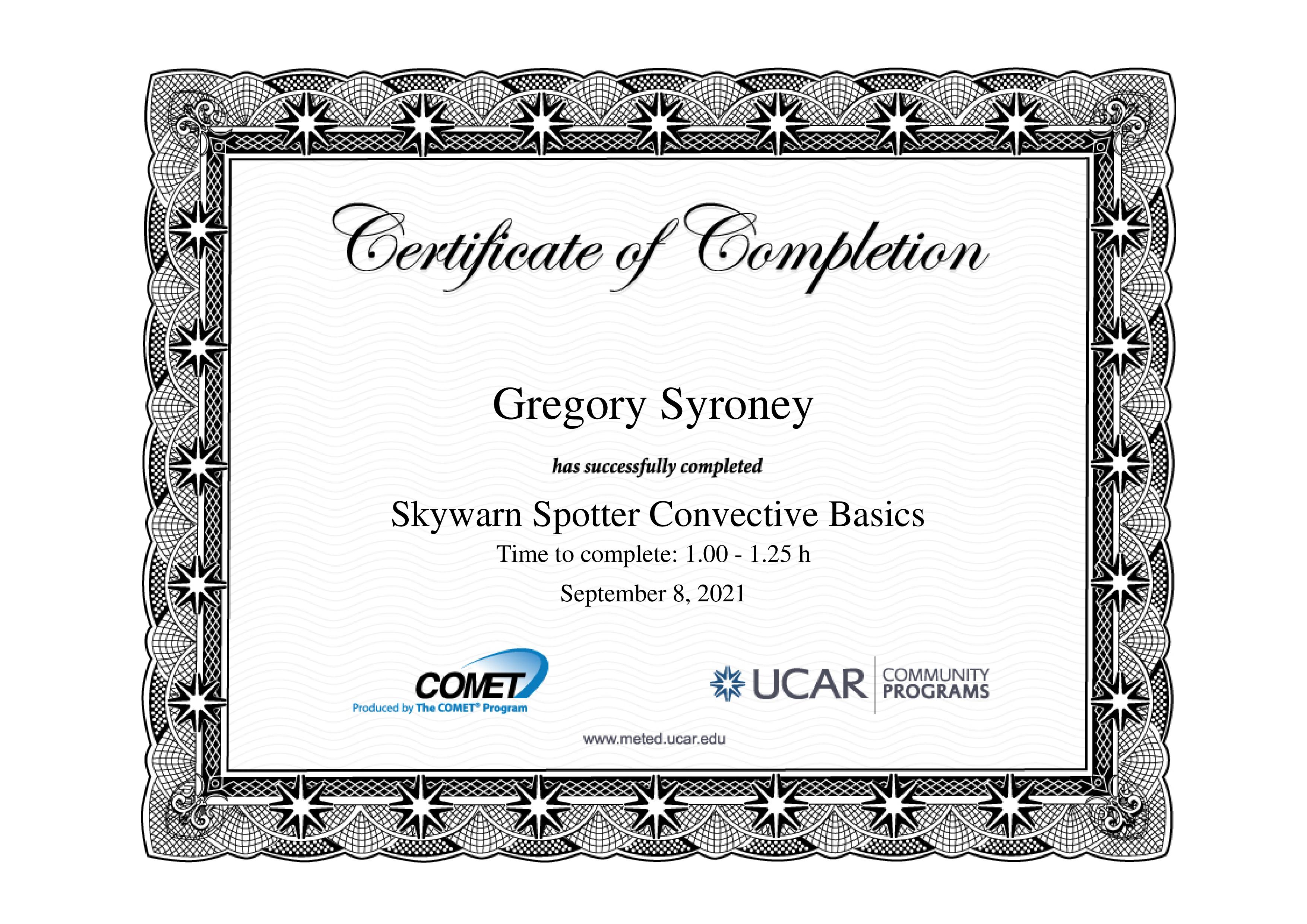 SkyWARN Spotter Convective Basics