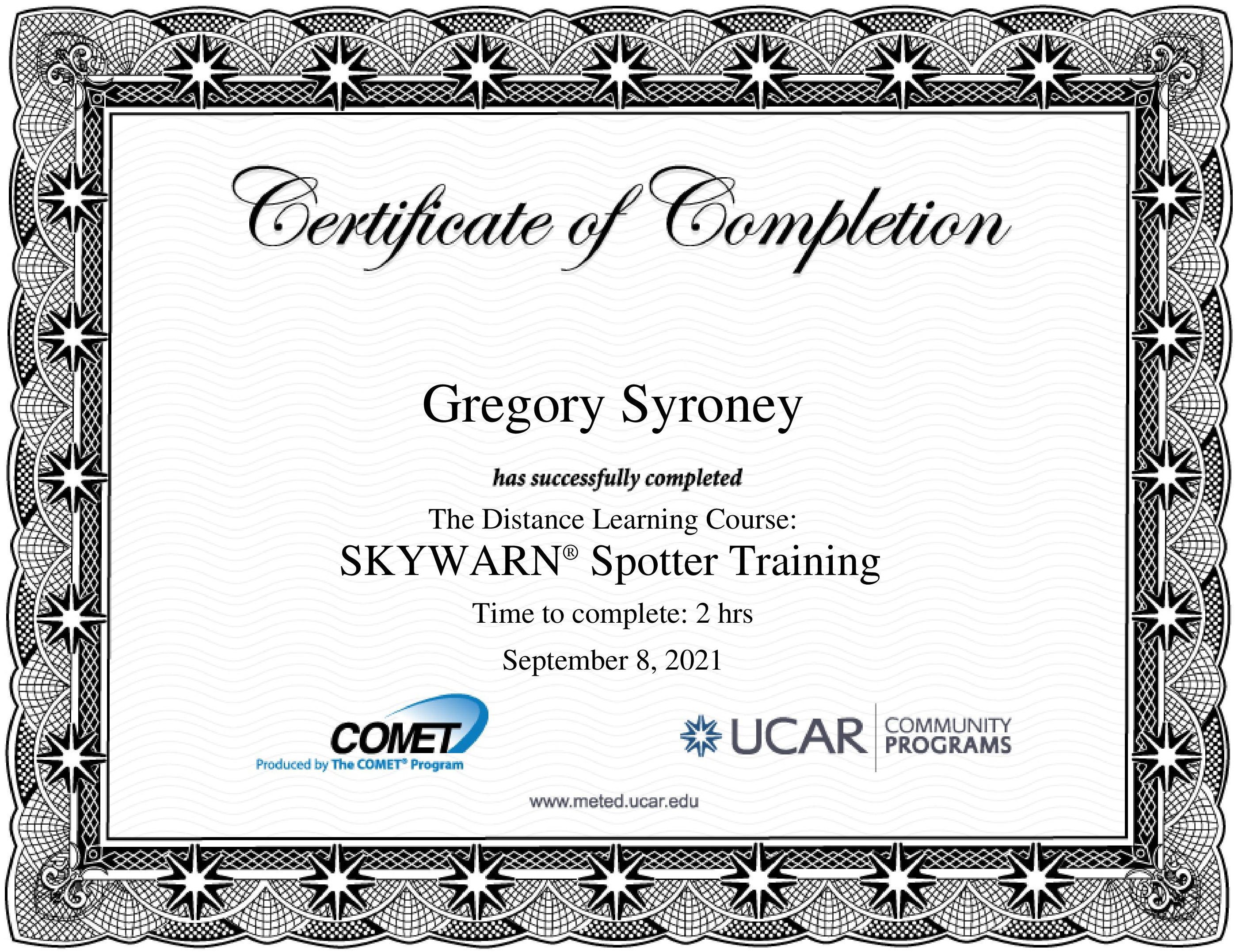 SKYWARN Spotter Training