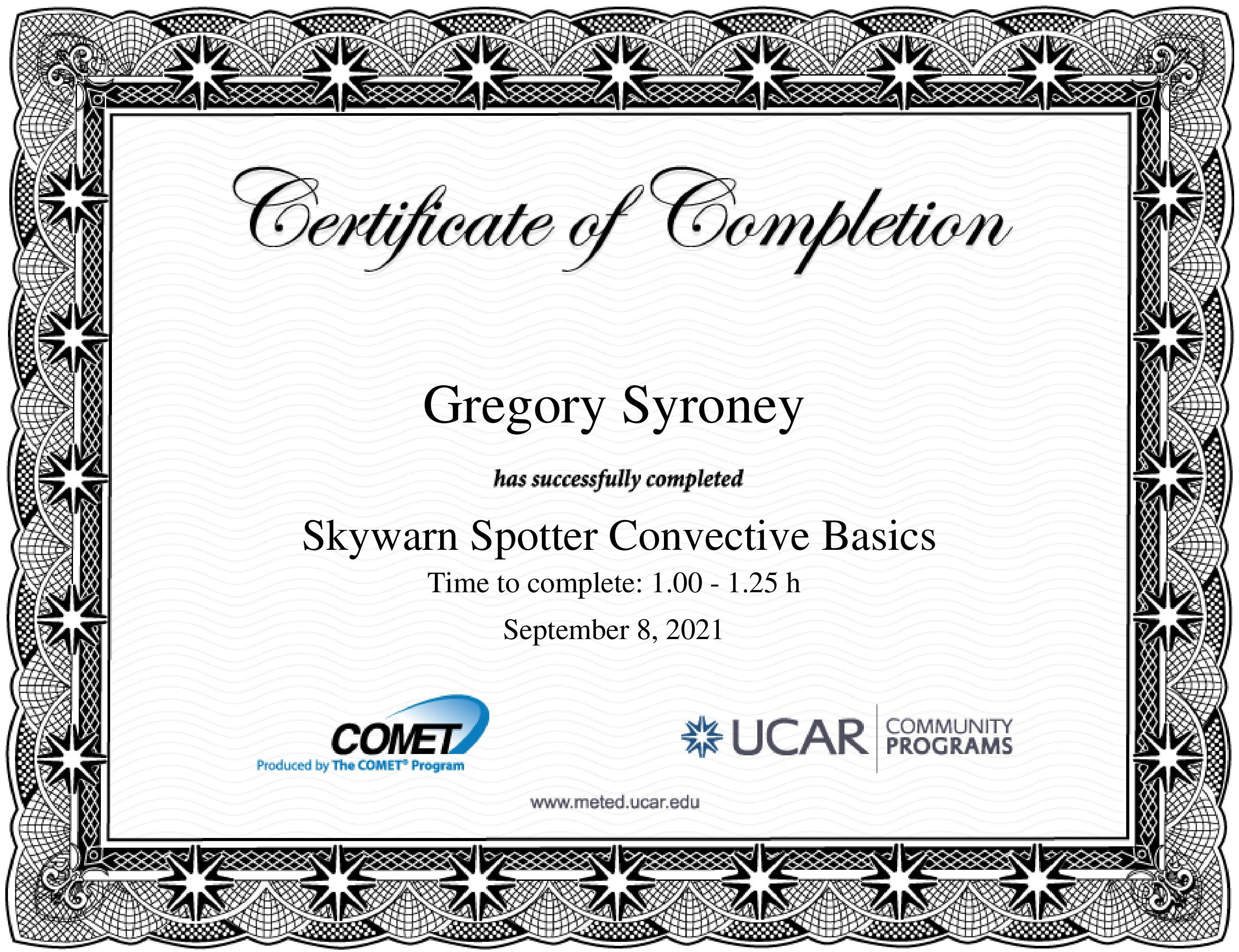 SkyWARN Spotter Convective Basics